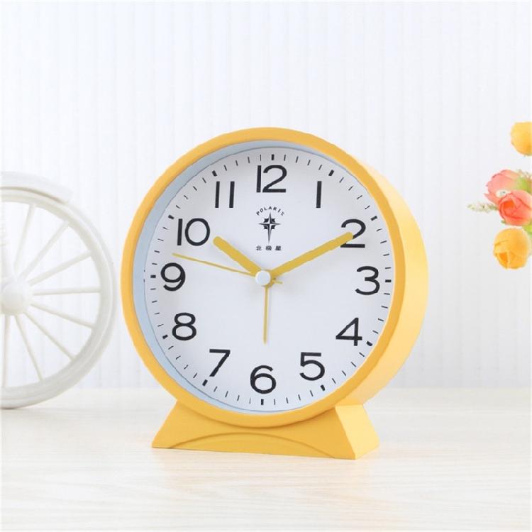 Noiseless Alarm Clock with No Ticking Designs Suitable for Students and Professional Quiet Movement Analog Table Clock