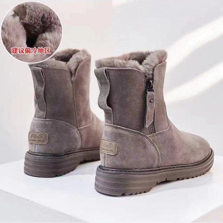 

Женские зимние новые универсальные ботинки, зимние ботинки с интегрированным мехом, утолщенные теплые хлопковые ботинки 40 хаки