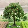 1Pcs DIY Fruit Trees Miniature Landscape Decoration Miniature Sand Table Building Model Realistic Fruit Tree Decor