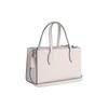 Coach Bolso de Hombro Cruzado Nina 25 con Cierre Magnético Piel de Ternera Refinada Bolso Mediano para Mujer Plata Chalk CR097-SVHA