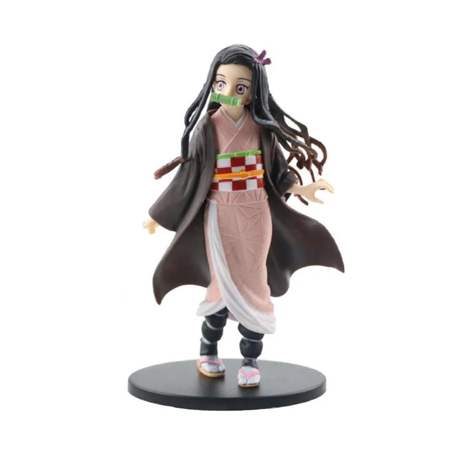 Anime Demon Slayer Kimetsu No Yaiba Kamado Tanjirou  Agatsuma Zenitsu Nezuko Warrior PVC Figure Action Model Toys Holiday Gifts