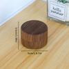 1Pcs Small Round Wooden Storage Box Handmade Jewelry Organizer Soap Crafts Case Vintage Decorative Craft Jewelry Box