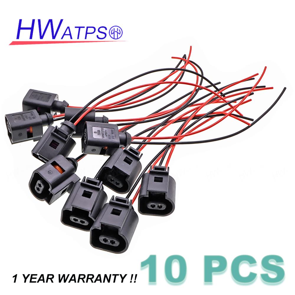 For VW Bora Eos Golf Jetta Lupo Passat Polo Skoda Superb Seat Altea Sensor Universal Plug Connector 2Pin 1K0965561J 1J0973702