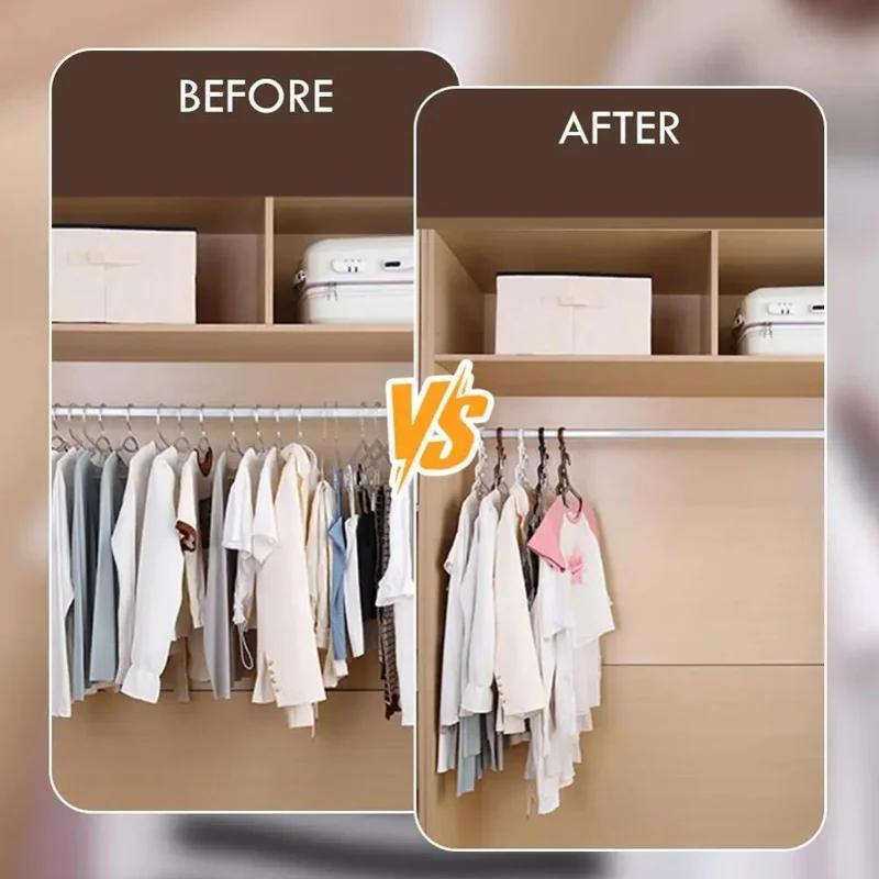 Multifunctional Clothes Hanger Storage Rack For Home Hanging Clothes Dormitory Folding Clothes Drying Rack To Save Space Bedroom