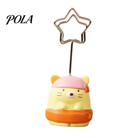 Waterproof Note Holder Desktop Memo Clip Stand, Cartoon Animal Message Holder, Cute Resin Base Photo Hand-painted Display Clip, Table Number Name Card