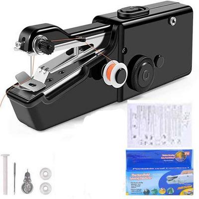 1 Set Mini Portable Hand Sewing Machine Clothes Fabrics Household Electric Sewing Machine