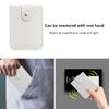 Faux Leather Card Holder Large Capacity Pull-out 6 Slots Solid Color Button Slim Minimalist Portable Business Card Bank Card Driver