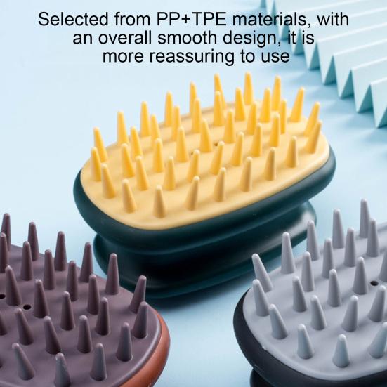 Spazzola Massaggiante per Cuoio Capelluto Shampoo con Manico Ergonomico Uomini Donne Portatile da Viaggio Crescita Capelli Esfoliante per Cuoio Capelluto Scrubber Spazzola Pulente