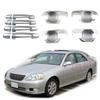 ABS Chrome Car Accessories Plated Door Handle Bowl Cover Trim Paste Style For Toyota Mark II Mark2 GX110 GX 110 2001 2002 2003