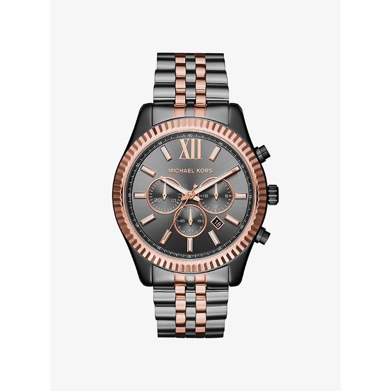 Michael Kors Lexington Two-Tone Watch MK8561 чёрный