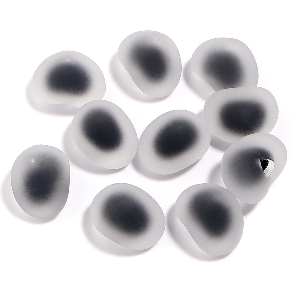 10pcs Acrylic Frosted Heart Beads Multicolor Love Heart Charms Beads For DIY Jewelry Making Bracelets Pendants Earrings Findings