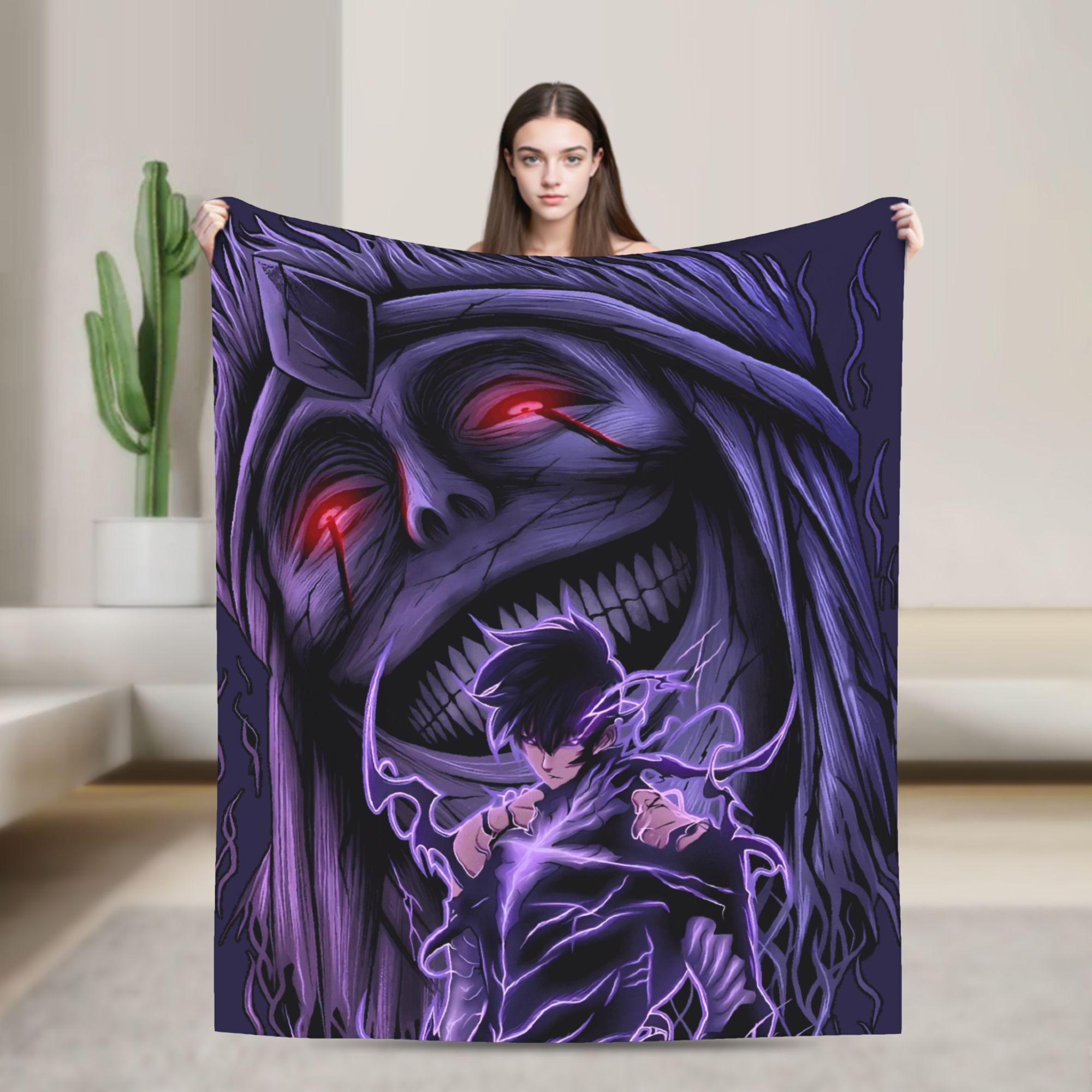 

Под одеялом Solo Leveling Качественное Теплое Мягкое Плед Зима Девочки Мальчики Гостиная Удобное Покрывало 30x40in