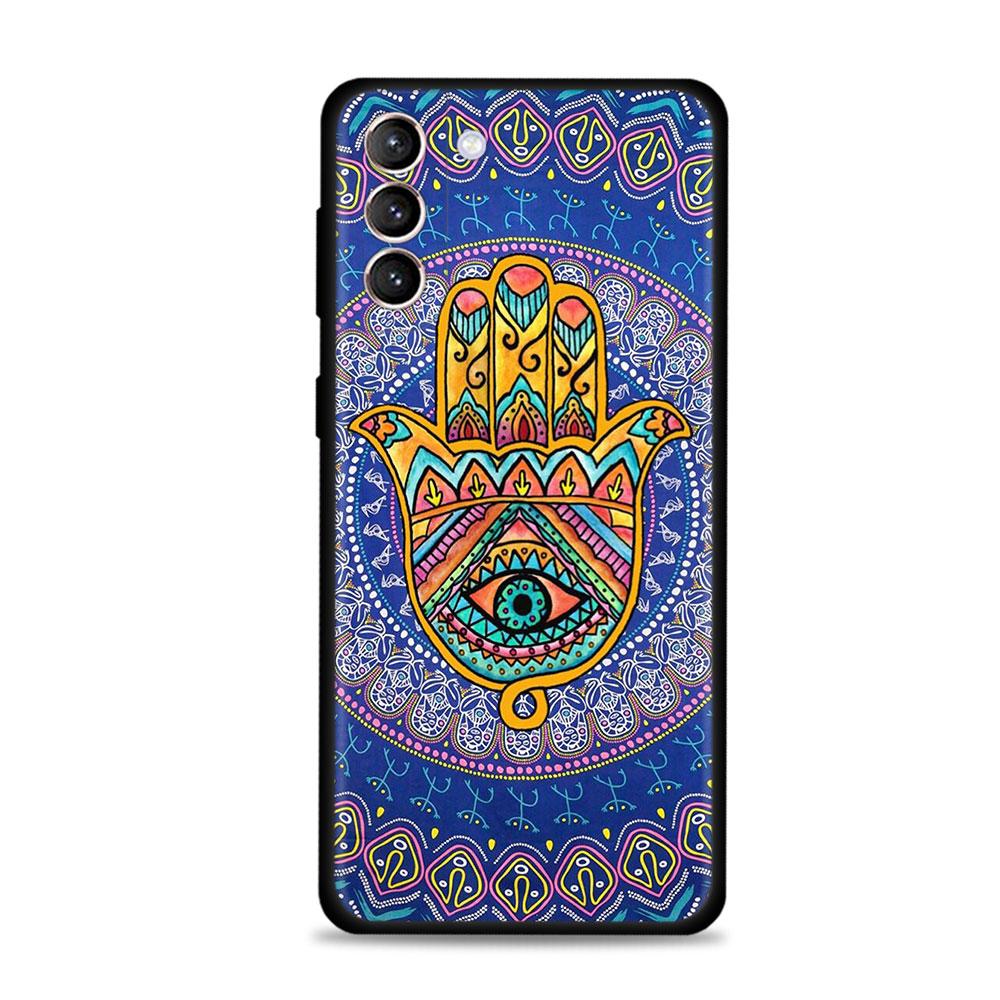 Case For Samsung Galaxy S22 S21 S20 Ultra FE S10 S9 S8 Plus S10e Note 20Ultra 10Plus Cover Funda Blue Nazar Boncuğu Evil Eye