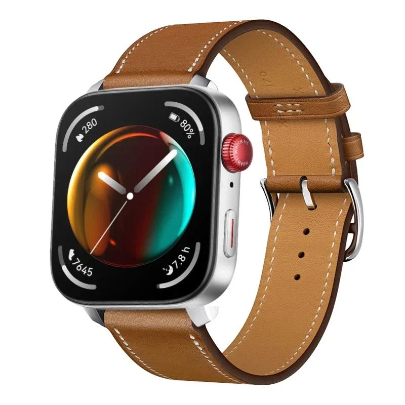 High-end Leather Strap For Huawei Watch Fit 5 Pro/4 Pro Sports Comfortable Breathable Bracelet Huawei Fit 5/4/3 Correa Accessory