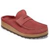 Birkenstock Suede Comfortable Round Toe Versatile Platform Closed Toe Slippers Unisex slippers Red 1025492