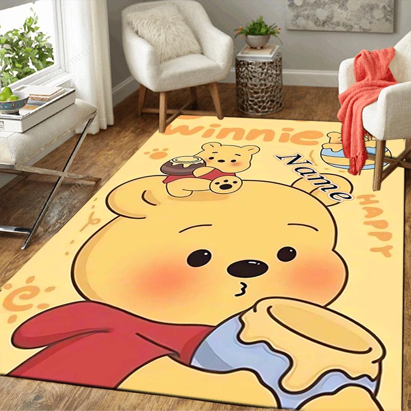 Custom 1Pc Winnie Pooh Honey Adventure Rug Office Carpet Indoor Outdoor Entrance Doormat Nonslip Soft And Comfortable Living Room D916358
