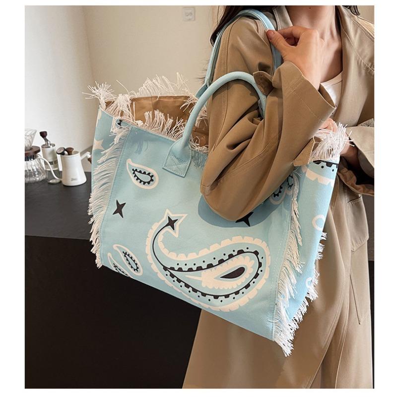 Foreign Trade European and American Style Handheld Tote Bag for Women 2024 New Fashionable Simple Large Capacity Commuter Single Shoulder Underarm Bag