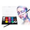Face Paint Kit Professional Water Based Body Paint 15 Colors Washable Non-Toxic Paints 2
