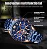 CURREN 8418 Luxury Men Quartz Wrist Watches Custom Men's Stainless Steel Band Strap Wristwatches for Man