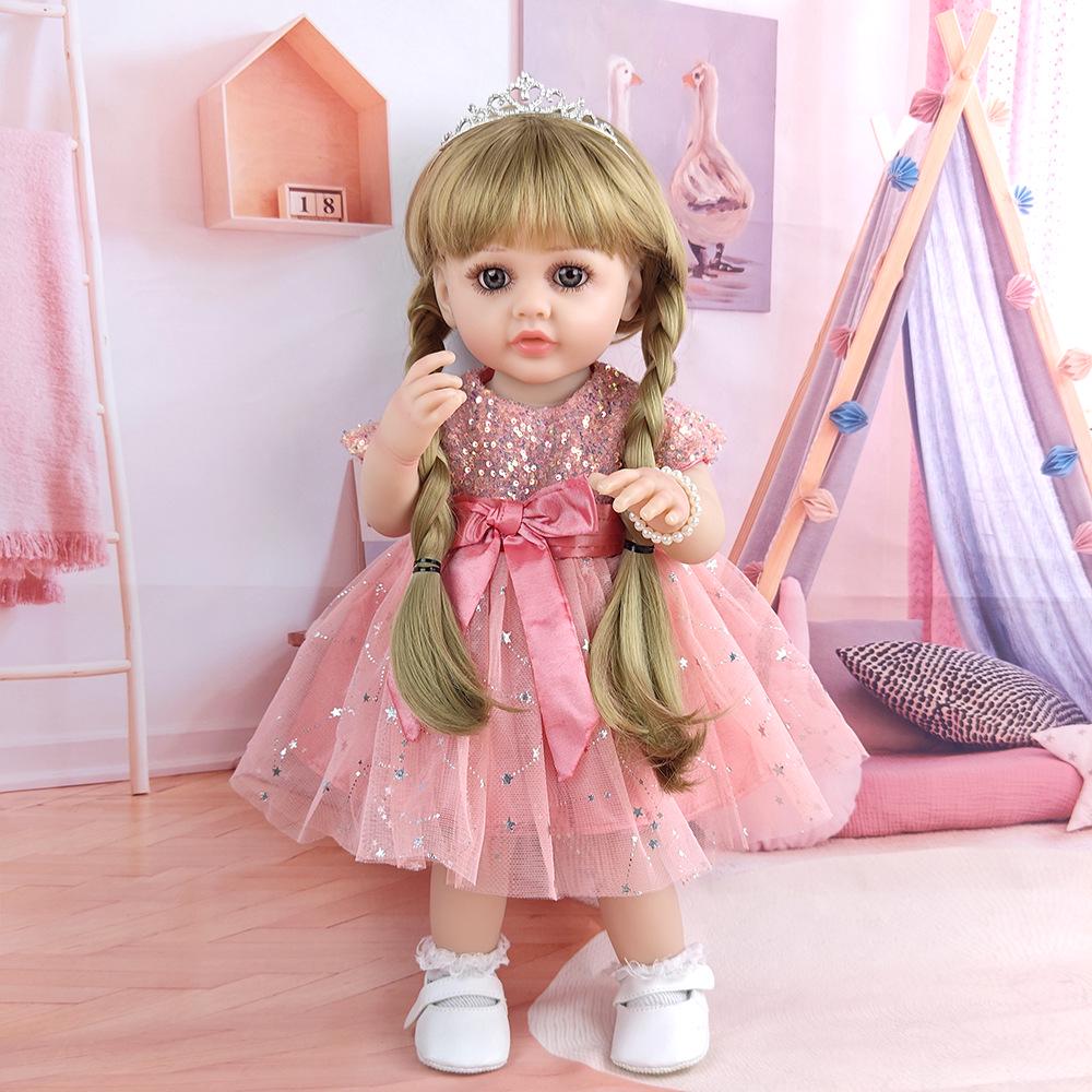 55CM Realistic Reborn Doll with Changeable Clothes | Bath-Friendly Toy for Kids | Soothing Companion Gift