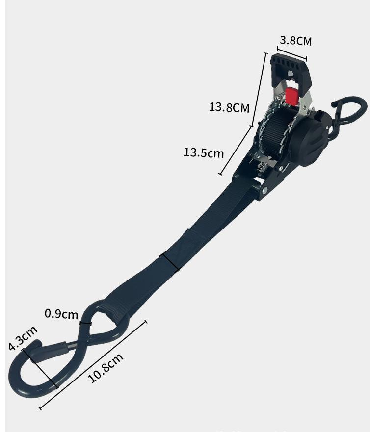 

Retractable Ratchet Tie Down Straps - 1 Inch X 10 Feet (1600 Lb Break Strength), For Trucks/Atv/Motorcycle/Cargo/Household