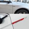 1pair Metal 3D Sports Auto Car Vehicle Front Fenders Decorative Emblem Sticker Badges Exterior Decals
