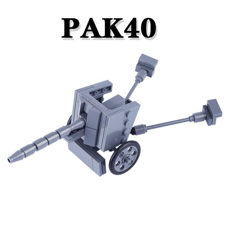 MOC Bricks Toys Military Army Accessories WW2 Soviet Tank Gun Weapons Soldier Figures Building Infantry Rocket Launchers Blocks