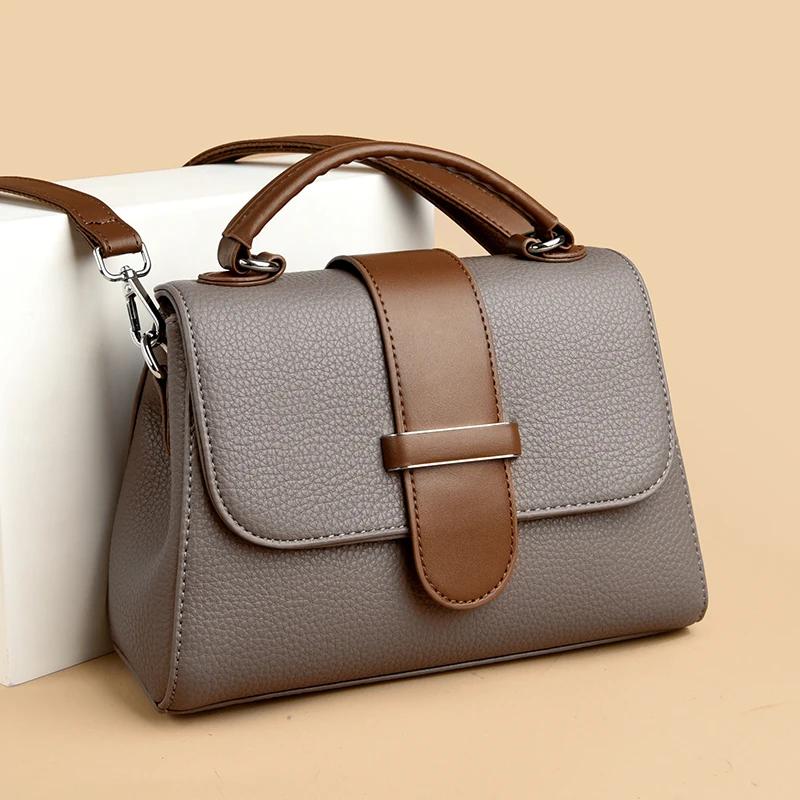 High-quality Casual Leather Crossbody Shoulder Bags for Women New Bags and Luxury Designer Tote
