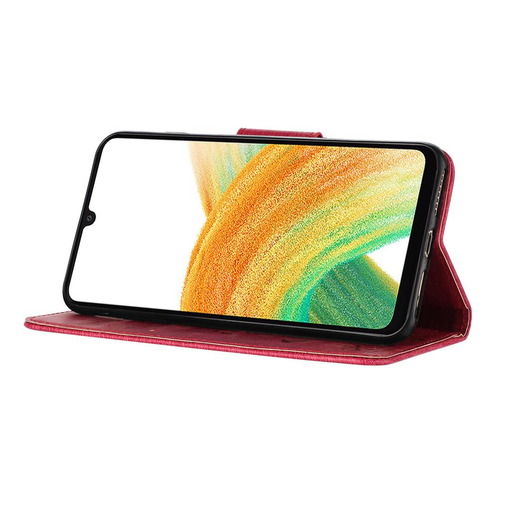 For Samsung Galaxy A35 5G Case Butterflies Flower Folding Stand PU Leather Phone Cover