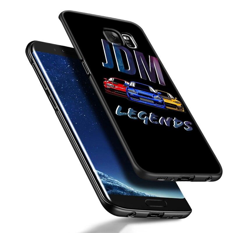 Sports Car JDM Drift Phone Case For Samsung Galaxy S20 S21 FE S22 Ultra S10 Lite S10E S9 S8 Plus S7 Edge Soft TPU Black Cover