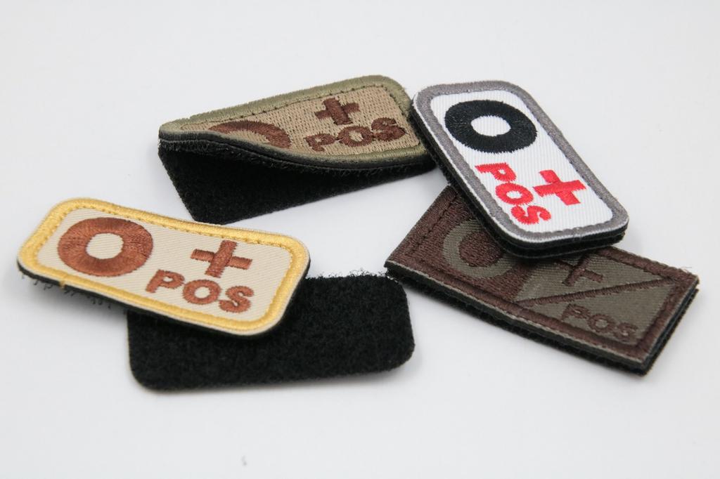 XP Design Blood Type Patch Medical Gear - Airsoft, Tactical, Military, Applique, (Rh(+) O)