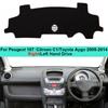 Car Inner Dashboard Cover Dash Mat Carpet Cape Cushion For Peugeot 107 Citroen C1 Toyota Aygo 2005 - 2014 LHD RHD Car Styling