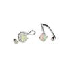 European and American fashion platinum blue opal music note stud earrings simple mini ins Internet celebrity style earrings earrings