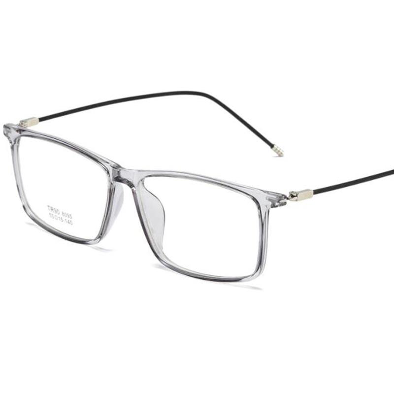 Finished Myopia Glasses TR90 Frames Ultra Light Square Eyewear Prescription Diopters -1.5 To -6.0 For Women Men