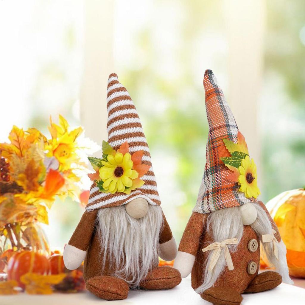 Fall Gnome Autumn Gnome Pumpkin Sunflower Swedish Dwarf Thanksgiving Day Christmas Decor NordicGnome Land God Old Man Decor