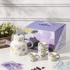 Iris High Value Tea Set Water Utensils Business Gift Set Retro Floral Ceramic Kettle Cup Souvenir