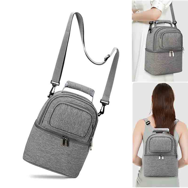 Muttertasche Milchaufbewahrung Milchpumpe Mutterschaftskühltasche Doppelschichtige Isolierung Frischhaltung Babykost Rucksack Babyflasche