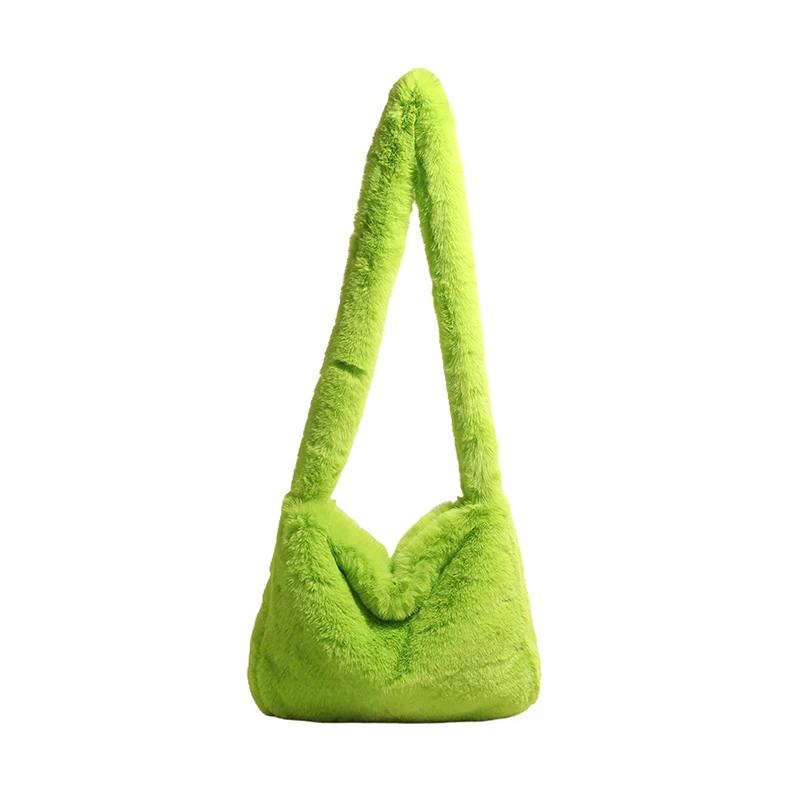 Autumn/winter Shoulder Bag  New Women's Plush Large Capacity Versatile Travel Crossbody Bag