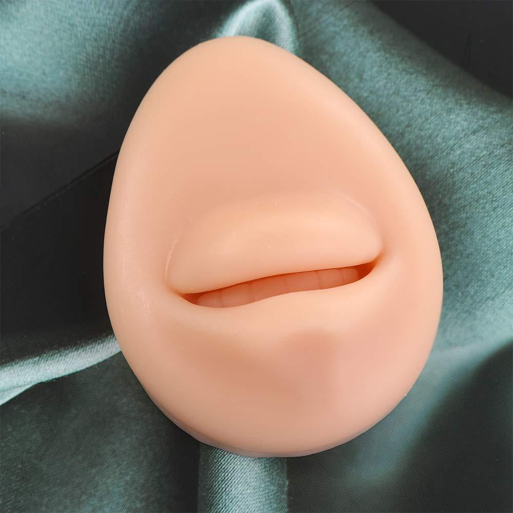 Nose Simulation  Body Part Piercing Jewelry Tool Tattoo Puncture Practice Silicone Face Model