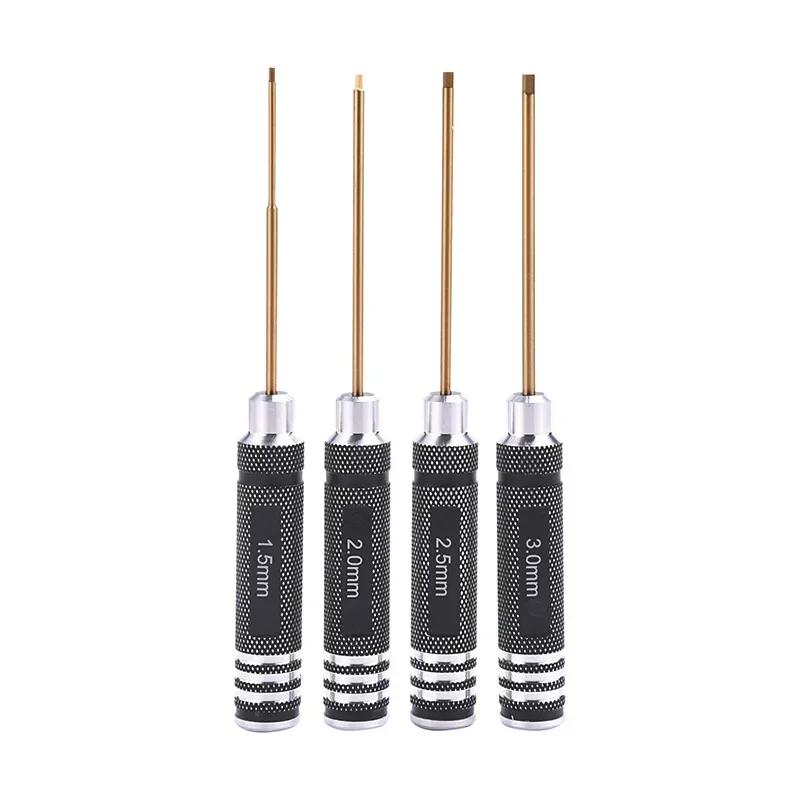 

Hexagonal Screwdriver Set 1.5/2.0/2.5/3.0mm Hexagonal Tool Kit for First Person Vision Racing Drone Cars Remote Control Parts