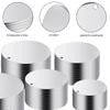 100 Pcs/Set Round Metal Engraving Blanks with Hole Stamping Blanks Stainless Steel Blank Tagged 10/15/20/25/30mm