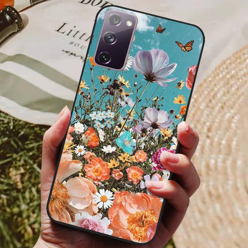 For Samsung Galaxy S20 FE S20FE Case Fashion Silicone Cover For Samsung S20 Fan Edition S20 Lite S 20 FE Phone Case Black Bumper
