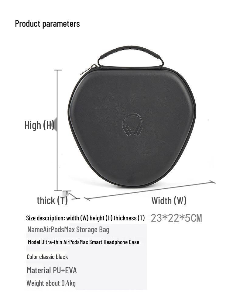 Apple AirPods Max Waterproof Travel Case - Protective, Portable, and Sleep Mode Compatible.