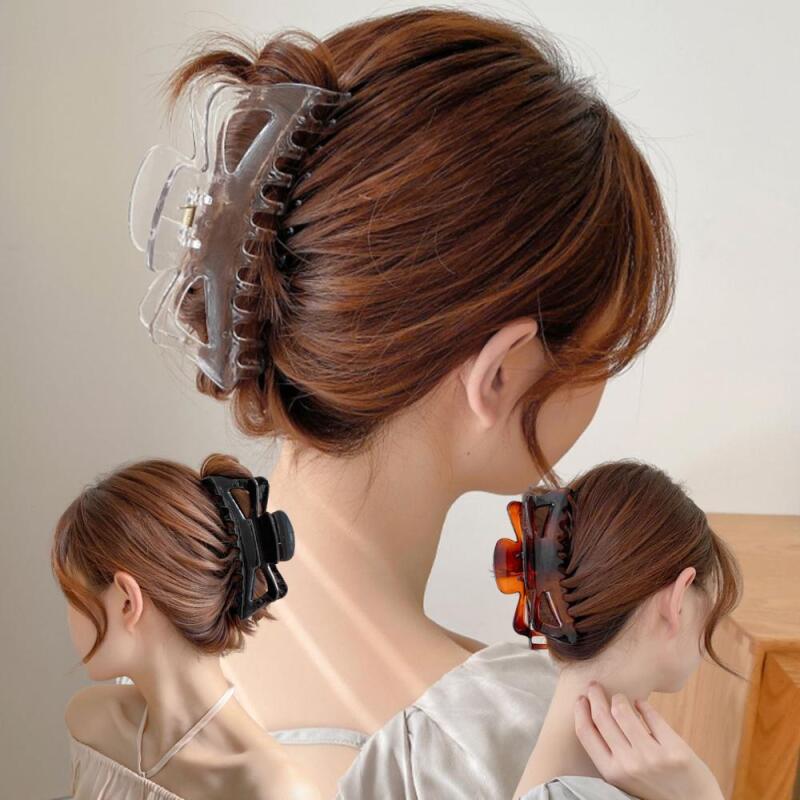 Women s Half-up Hair Basic Hair Clip A24822_Black