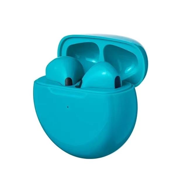

Новые оригинальные беспроводные наушники Pro6 TWS Bluetooth для iPhone 16 15 14 13 Pro Max Mini Headset Earbuds Accessories зелёный