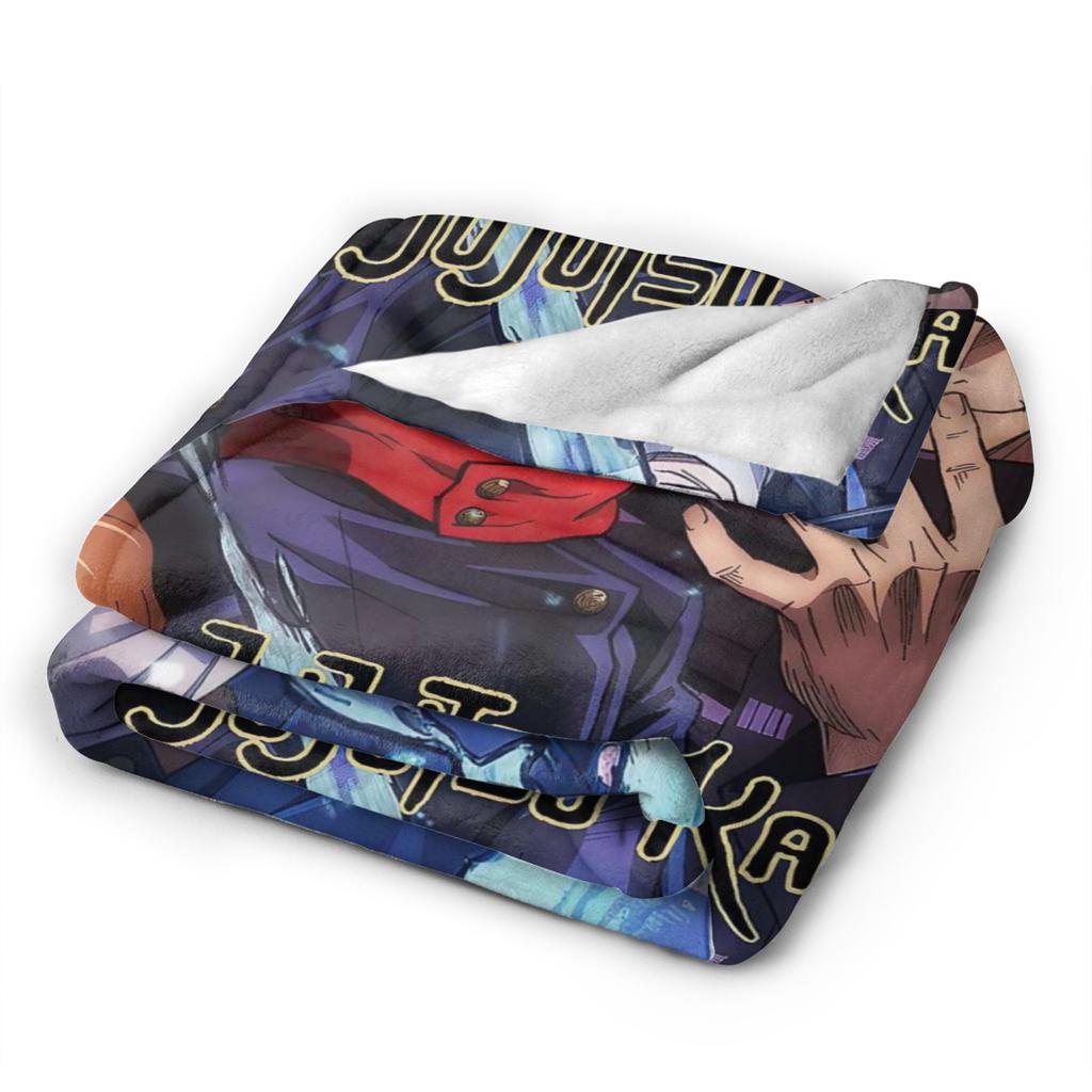 Jujutsu Kaisen Plush Blanket Kids  Flannel Bedding Throws For Couch Chair Soft Warm Customized Quality Bedspread Birthday Gift