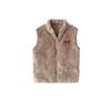 Children's Velvet Vest New Thick Waistcoat Outerwear Boys and Girls Flannel Vest Home Wear Zipper Coat