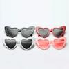 Women Cat Eye Female Sun Glasses Brand Retro Love Black White Eyewear Heart Shaped Sunglasses Men Shade Uv400 Luxury Designer