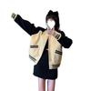 Women's Retro Baseball Jacket, Korean Style, Loose Fit, Long Sleeve, Autumn/Winter 2025.