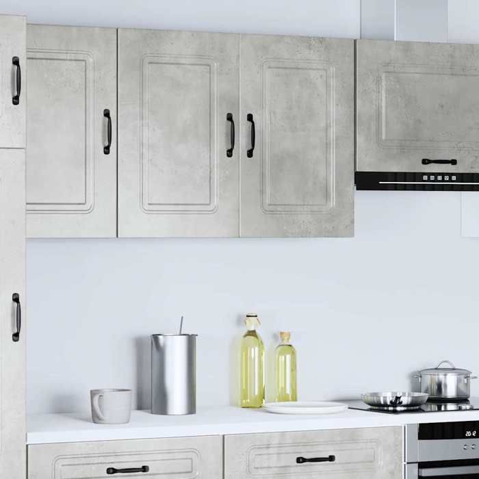 VidaXL Kitchen Wall Cabinet Kalmar Concrete Grey Engineered Wood, Kitchen Wall Unit, Cabinet for Kitchen Wall, 853591